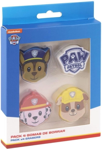 Paw Patrol Eraser Set (Paw Patrol) 4 pcs