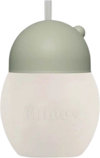 Élhée обучаваща чаша със сламка coconut 240 ml sand sage