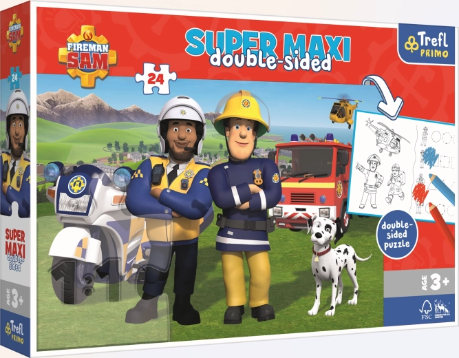 Puzzle 24 Elements SUPER MAXI Fireman Sam Team