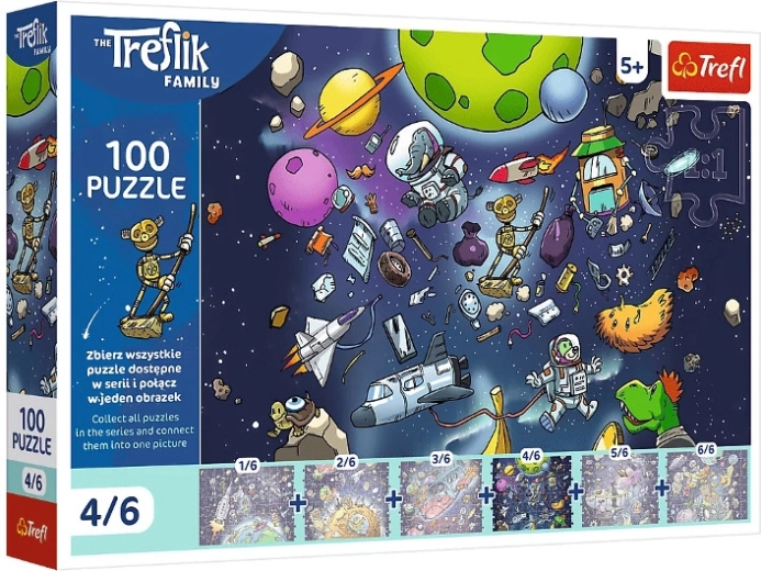 Trefl Puzzle Treflik Family: Robobot in Space (100 pieces)