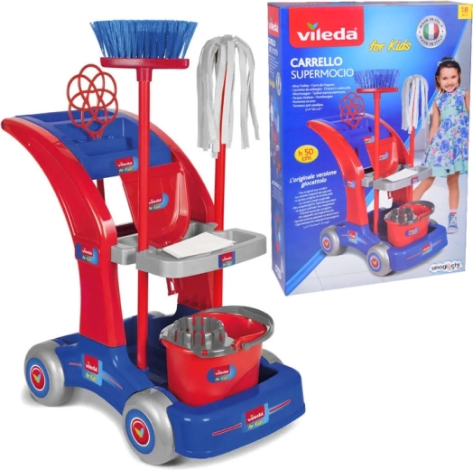 Детска почистваща количка Vileda SuperMocio с комплект