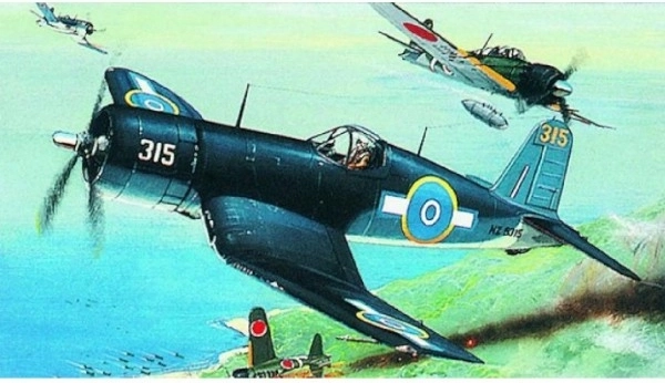 Пластмасов модел на самолет F4U-1 Corsair за сглобяване