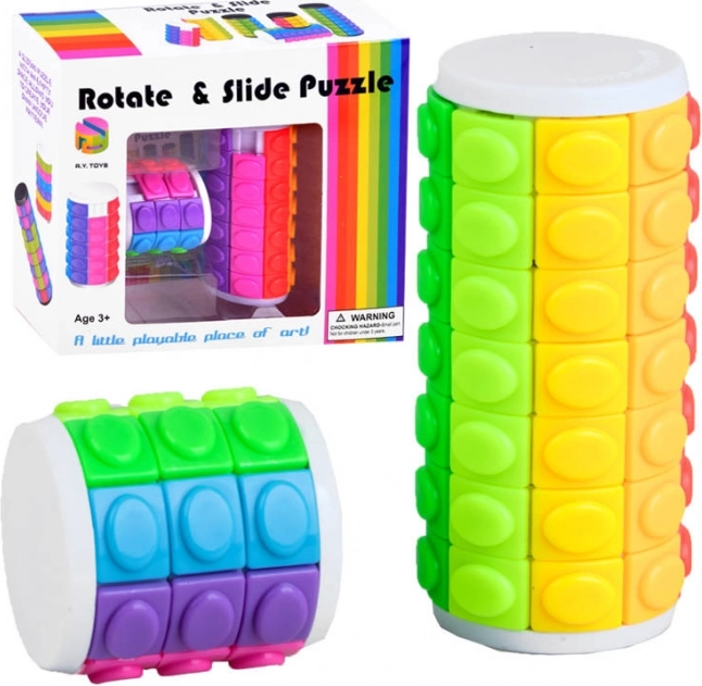 Logic puzzle rotating mug – colorful puzzle