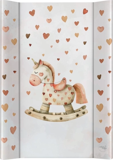 Ceba Baby двустранна подложка за повиване с твърда дъска 50 × 70 cm ultra light rocking horse