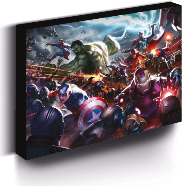 Светеща LED картина MARVEL 30 × 40 см