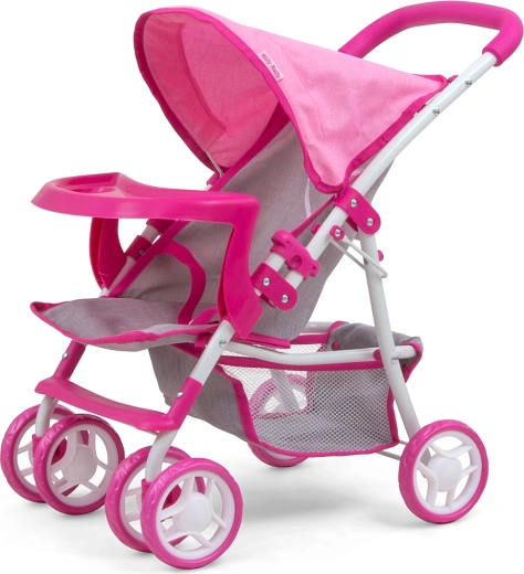 Milly Mally Kate Prestige Pink Doll Stroller
