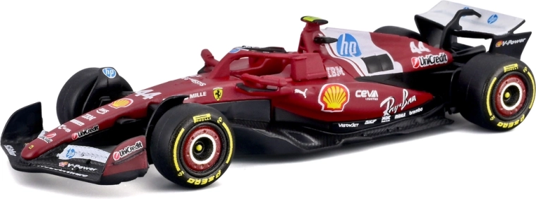 Bburago Ferrari SF-25 (2025) Lewis Hamilton #44 – модел от Формула 1 1:64 в блистер