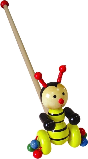 Дървена пчеличка на пръчка BABU