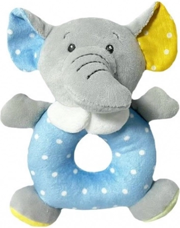 Colorful Elephant Rattle 18 cm
