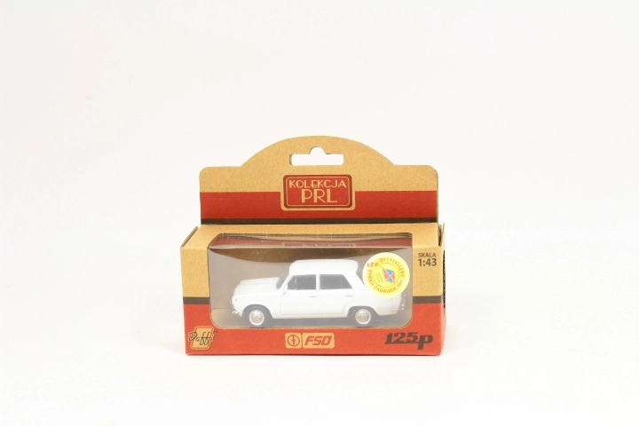 FSO Fiat 125p Car Model, White, 1:43