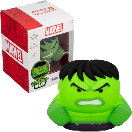 Marvel SquishyGlo Hulk – мека светеща стискаща фигурка