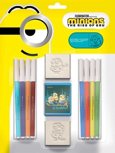 Комплект печати Multiprint Миньони – 2 печата и 8 флумастера