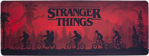 Геймърска подложка Stranger Things с класическото лого