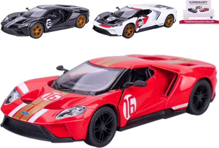 Метален модел на автомобил Ford GT Heritage Edition 1:38 Kinsmart
