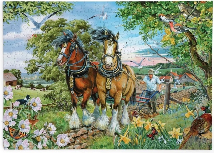 Puzzle Beauty and Strength of Horses with Large Pieces