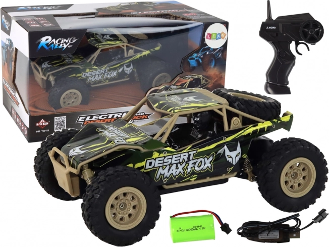 RC офроуд автомобил 1:24 кафяво‑зелено 4x4 DESERT MAX FOX