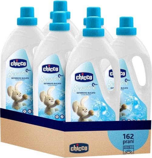 Chicco детски перилен гел Sensitive 1,5 l – изгодна опаковка 6×