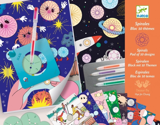 Креативен комплект DJECO декоративни спирали – 10 мотива
