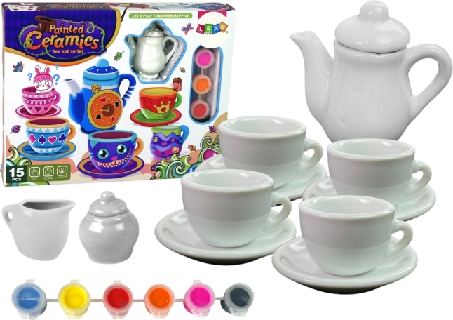 Креативен DIY чаен комплект за рисуване върху порцелан