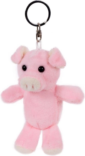 Plush pig keychain 8 × 9 cm