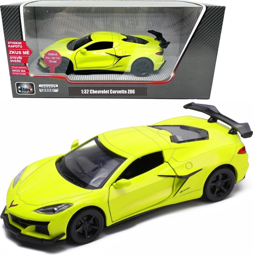 Метален модел Chevrolet Corvette C8 Z06 със светлини и звук 1:32