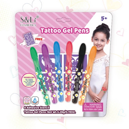 Tattoo marker set with stencils