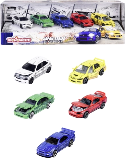 Majorette Japan Series – set of 5 die-cast cars 1:64