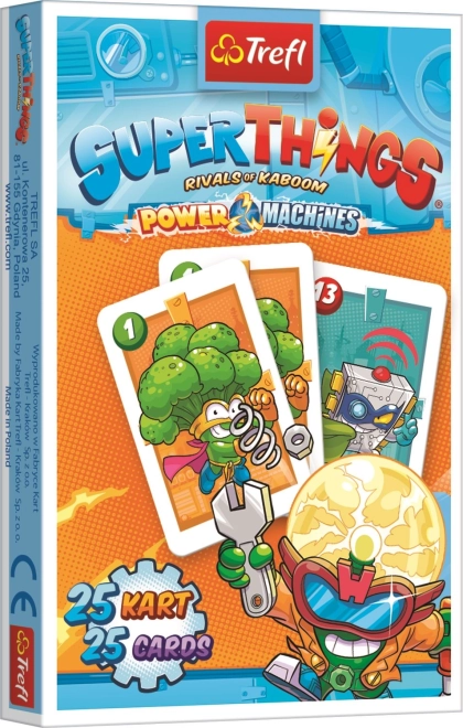 Черен Петър SUPERTHINGS – детска картова игра TREFL (25 карти)