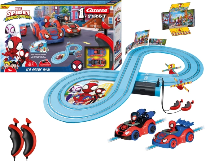 Carrera First Slot Car Track Spidey & Spin 2.4 m