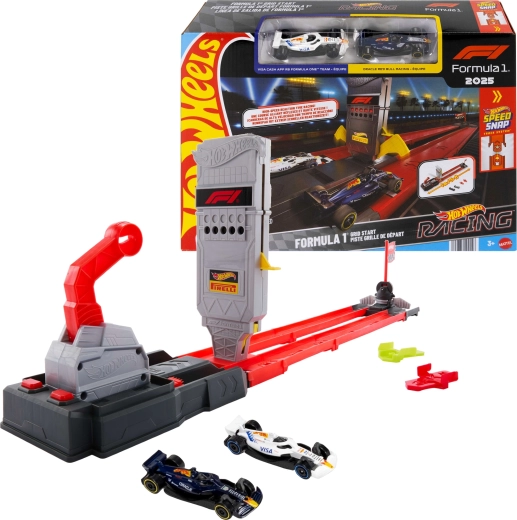 Hot Wheels Racing Formula 1 комплект писта за бързо състезание + 2 болида