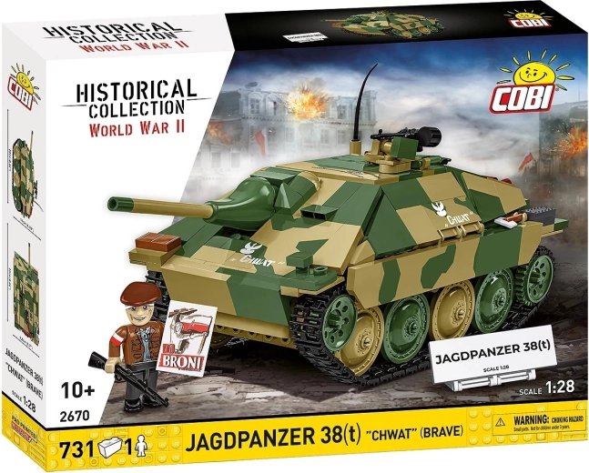 Конструктор COBI Jagdpanzer 38(t) „Chwat“ – изтребител на танкове 1:28
