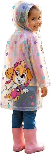 Children's transparent Paw Patrol Skye raincoat – Size: 110-116