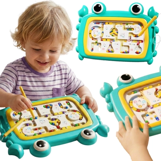 Woopie Montessori Magnetic Crab Maze in Turquoise