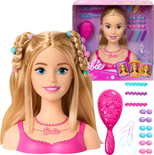 Barbie глава за пениране и стилизиране с аксесоари, 20 части