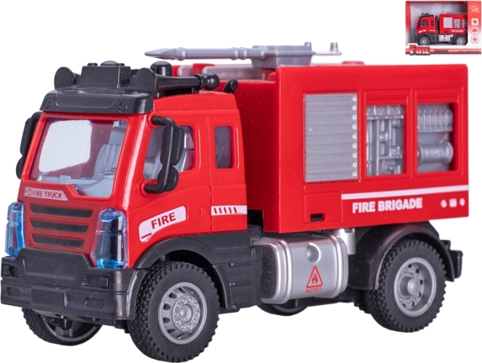 Fire Truck with Water Cannon 12 cm, pull-back action