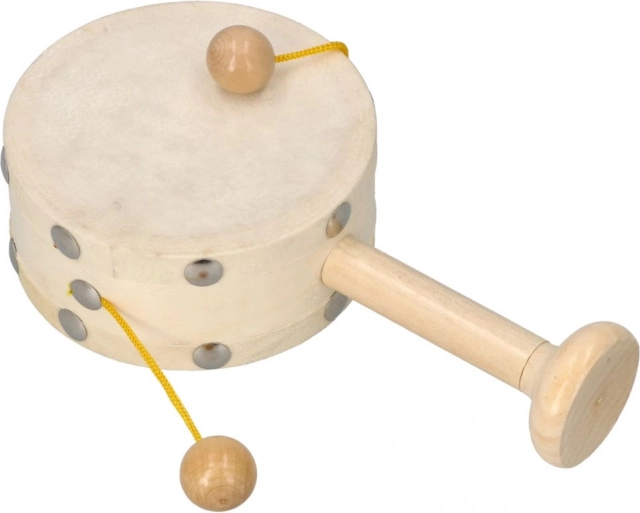 Children's Hand Drum with Wooden Beads