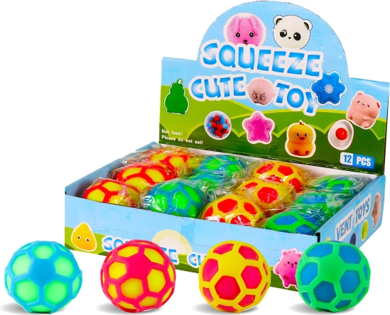 Цветна антистрес топка 7 см