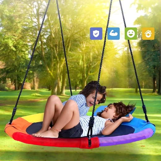 Hanging round swing 100 cm – stork’s nest for children