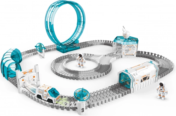 Космическа състезателна писта със светлинен проектор 85 × 75 × 32 см