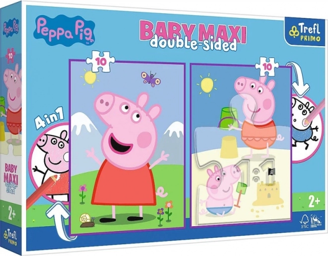 Пъзел Baby MAXI 2x10 Peppa Pig Весел ден