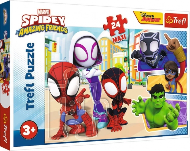 Макси пъзел 24 части Marvel Spidey и неговите невероятни приятели Trefl