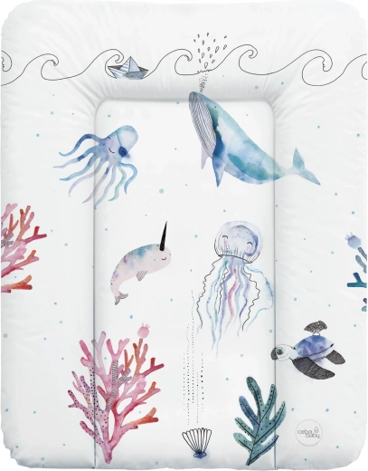 Ceba Baby подложка за повиване за скрин 70 × 50 cm Watercolor World Ocean