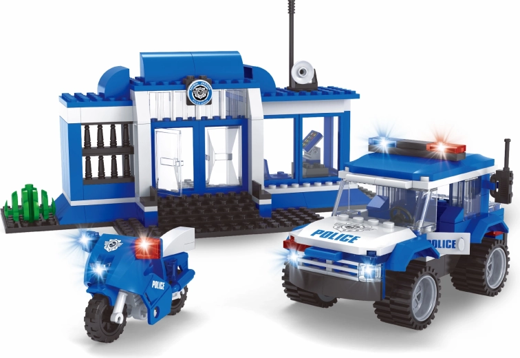 Compatible BLOXO construction set police station 194 pcs