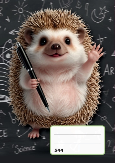 A5 Lined Notebook 40 Sheets Hedgehog