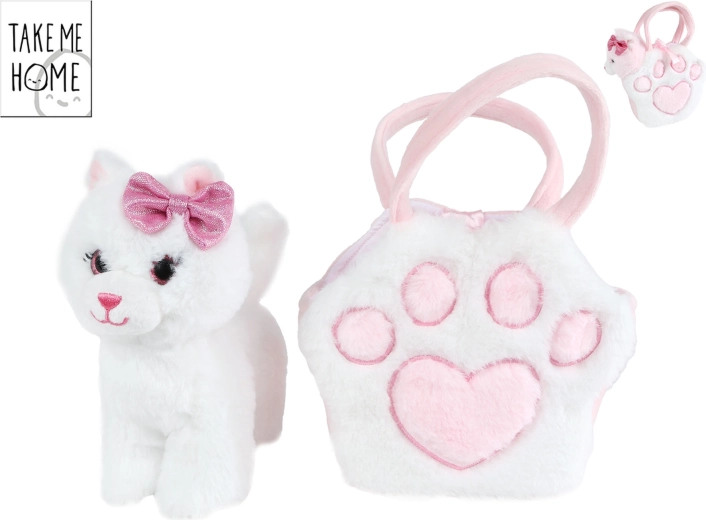 Take Me Home plush cat with handbag 20 cm