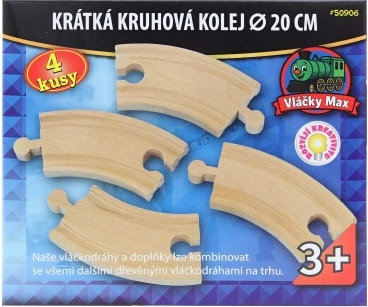 Влакчета Max къси извити релси - 4 бр.