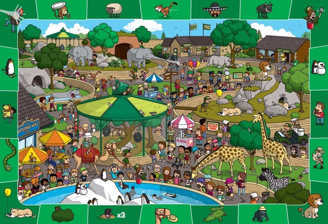 Eurographics Spot & Find – ден в зоопарка, пъзел 100 части