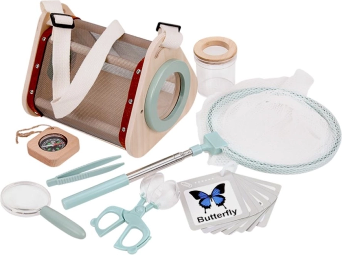 Wooden insect catching and observation set KABI for children 3+