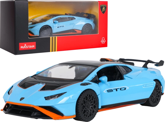 Metal Lamborghini Huracán STO RASTAR model in 1:43 scale – Blue