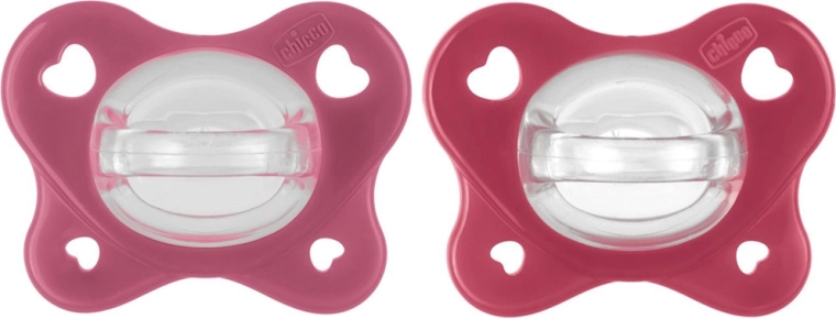 Chicco PhysioForma Dual Soft биберони розови 16–36 м, 2 бр.